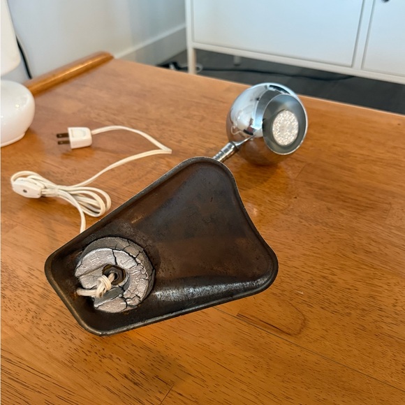 Vintage 60s Chrome Space Age Gooseneck Lamp in Perfect Working Condition - Picture 9 of 13